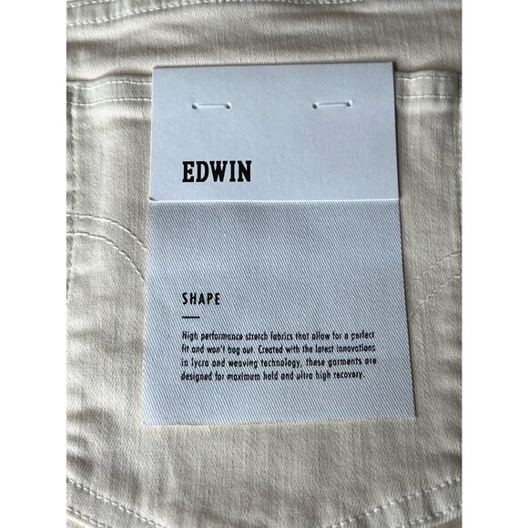 Edwin Elin Crop Vanilla Straight Leg Jeans 32 NWT - Picture 8 of 15